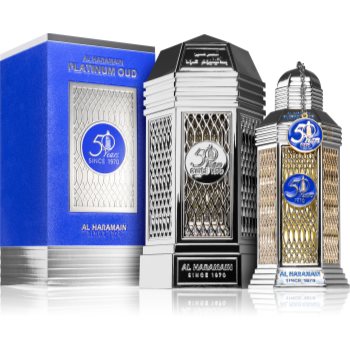 Al Haramain Platinum Oud 50 years Eau de Parfum unisex - imagine 2